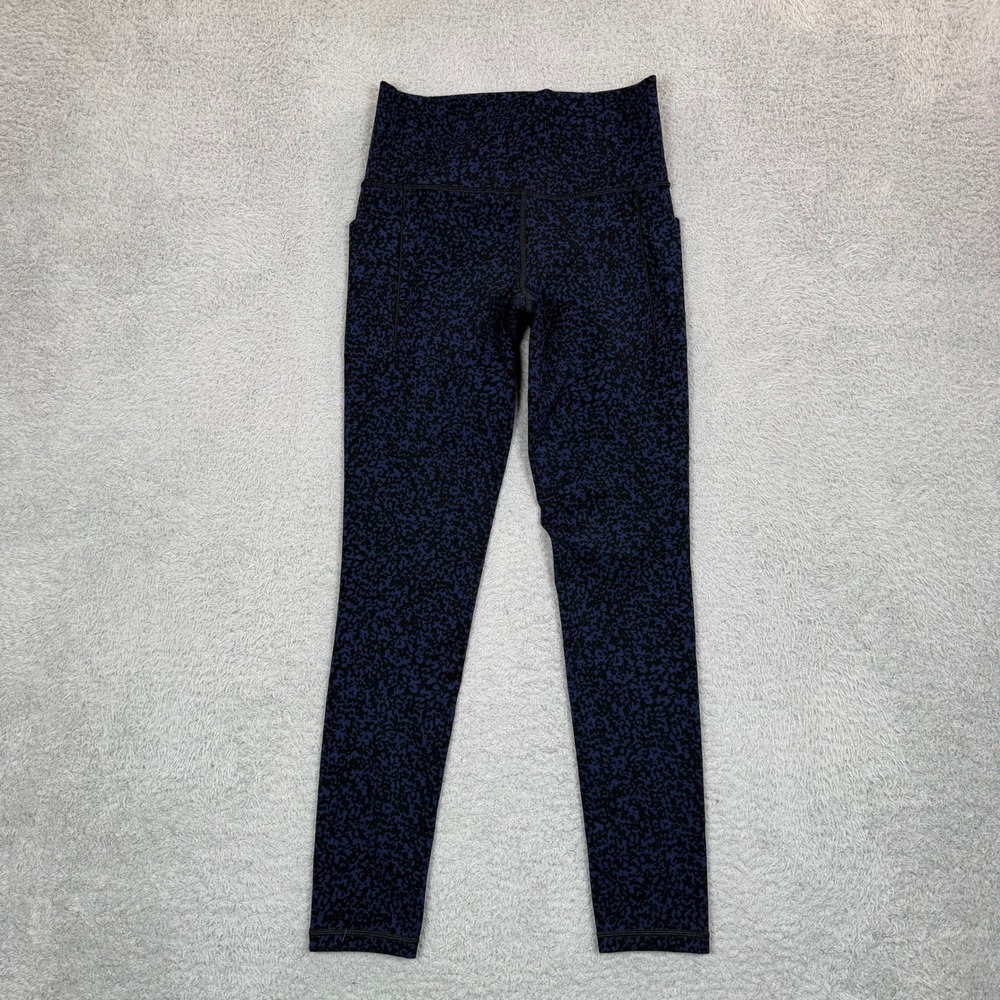 Athleta Salutation Stash‎ Pocket Gravel Tight Navy Black Leggings ST Small Tall